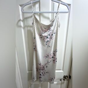 Silky satin mini dress